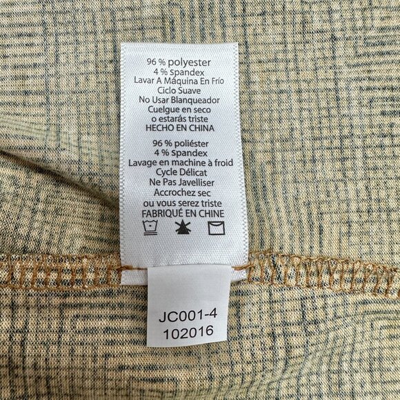 LuLaRoe Retired Julia Dress M Brown & Black Geometric Print SS Form Fitting NWT - Picture 6 of 8